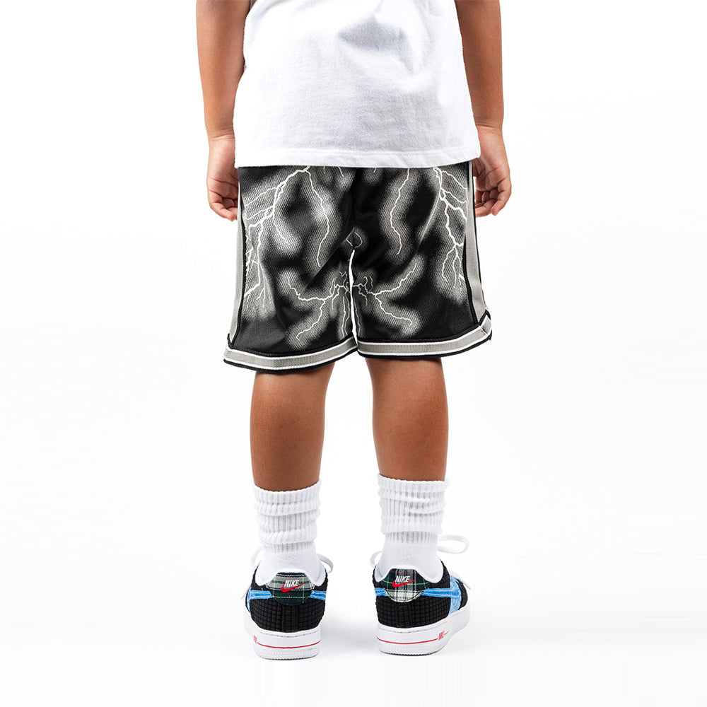 3D Basketball Shorts (Black & Grey)